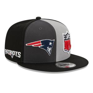 NFL ペイトリオッツ キャップ 2023 サイドライン 9FIFTY Snapback ニューエラ/New Era ブラック グレー thtn｜selection-j