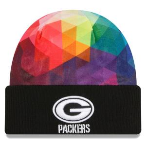 NFL パッカーズ ニットキャップ クルーシャルキャッチ 2023 Cuffed Knit Hat ニット帽 ニューエラ/New Era ブラック｜selection-j