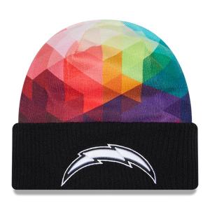 NFL チャージャース ニットキャップ クルーシャルキャッチ 2023 Cuffed Knit Hat ニット帽 ニューエラ/New Era ブラック｜selection-j