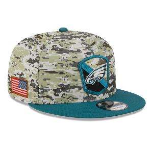 NFL イーグルス キャップ サルートトゥサービス2023 9FIFTY Snapback Hat ニューエラ/New Era カモ ミッドナイトグリーン｜selection-j