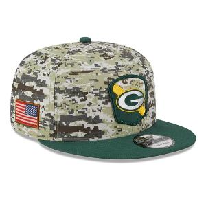 NFL パッカーズ キャップ サルートトゥサービス2023 9FIFTY Snapback Hat ニューエラ/New Era カモ グリーン｜selection-j