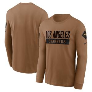 NFL チャージャース Tシャツ サルートトゥサービス2023 Long Sleeve T-Shirt ナイキ/Nike ブラウン｜selection-j