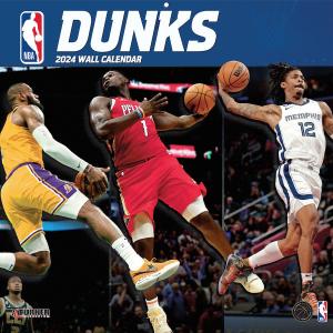 NBA カレンダー 2024 DUNKs 16-Month Wall Calendar Turner｜selection-j