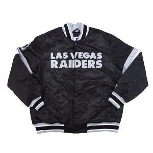 NFL レイダース ジャケット Home Game Varsity Jacket スタジャン STARTER ブラック｜selection-j