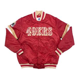 NFL 49ers ジャケット Home Game Varsity Jacket スタジャン STARTER レッド｜selection-j