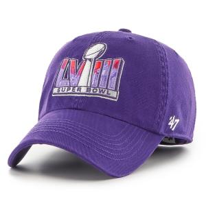 NFL キャップ 第58回スーパーボウル Classic Franchise Fitted Hat 47Brand パープル｜selection-j