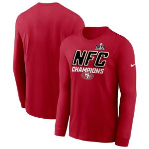 NFL 49ers Tシャツ 2023 NFC 優勝記念 Iconic Long Sleeve T-Shirt ナイキ/Nike スカーレット｜selection-j