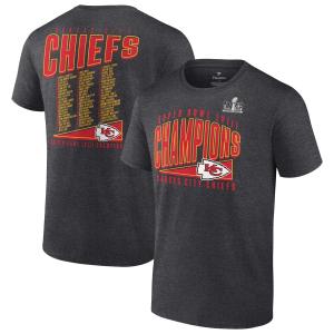 NFL チーフス Tシャツ 第58回 スーパーボウル 優勝記念 Roster Best Teammates T-Shirt Fanatics ヘザーチャコール｜selection-j