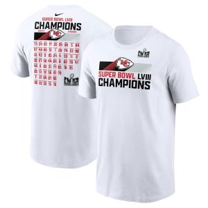 NFL チーフス Tシャツ 第58回 スーパーボウル 優勝記念 Roster T-Shirt ナイキ/Nike ホワイト｜selection-j