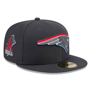 NFL ペイトリオッツ キャップ ドラフト2024 Draft 59FIFTY Fitted Hat オンステージ ニューエラ/New Era グラファイト｜selection-j