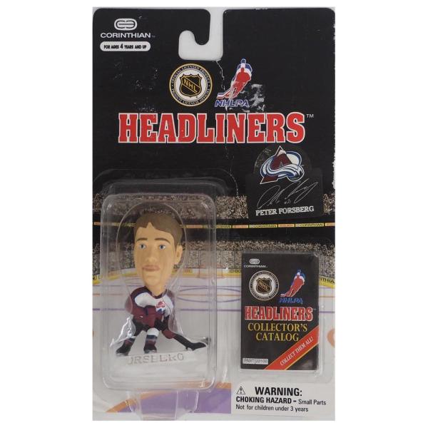 NHL アバランチ ピーター・フォースバーグ ヘッドライナーズ 1997 エディション NIB フィ...