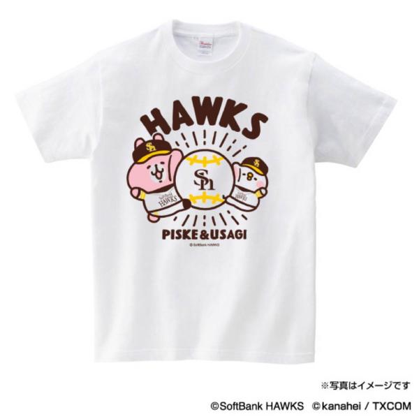 福岡ソフトバンクホークス グッズ Tシャツ カナヘイの小動物 × ホークス Tシャツ Space A...