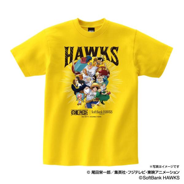 福岡ソフトバンクホークス グッズ Tシャツ ワンピース×ホークス Ｔシャツ （麦わらの一味） Spa...