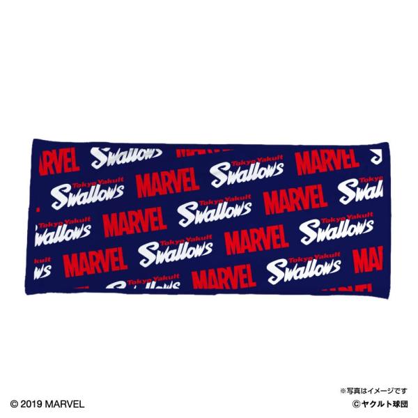 東京ヤクルトスワローズ グッズ MARVEL /  スワローズフェイスタオル Space Age