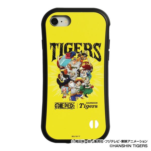 阪神タイガース グッズ ワンピース×タイガース  iPhoneラバーエッジ 7/8 Space Ag...