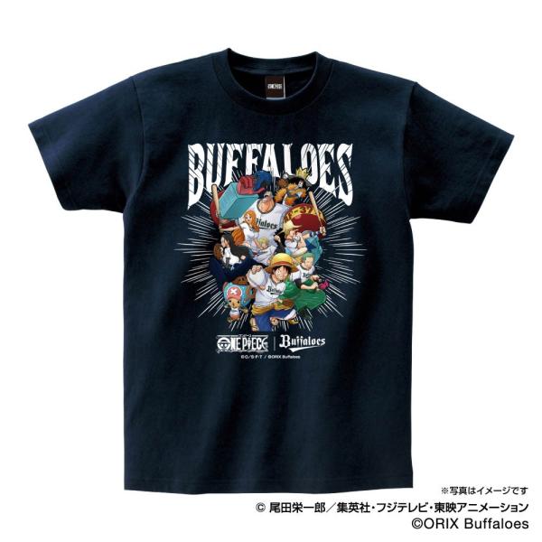 オリックス・バファローズ グッズ Tシャツ ワンピース×バファローズ　Ｔシャツ　（麦わらの一味） S...