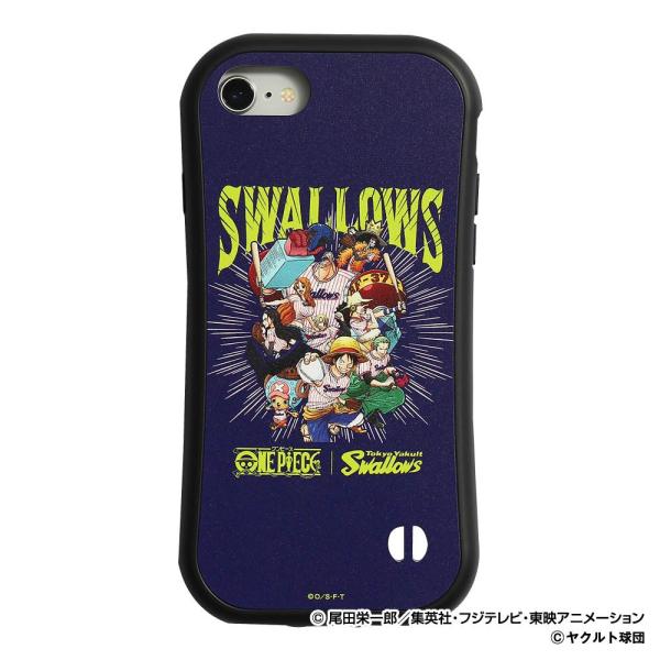 東京ヤクルトスワローズ グッズ ワンピース×スワローズ  iPhoneラバーエッジ 7/8 Spac...