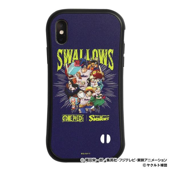 東京ヤクルトスワローズ グッズ ワンピース×スワローズ  iPhoneラバーエッジ X/XS Spa...