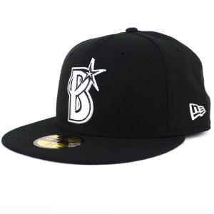 横浜DeNAベイスターズ グッズ キャップ/帽子 Custom 59FIFTY ニューエラ/New Era ブラック/ホワイト 平つば キャップ 特集｜selection-j