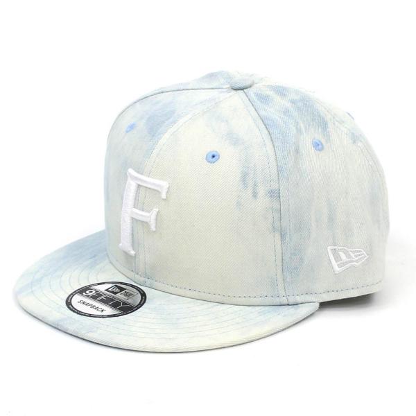 北海道日本ハムファイターズ グッズ キャップ/帽子 9FIFTY[F] タイダイライトデニム ニュー...