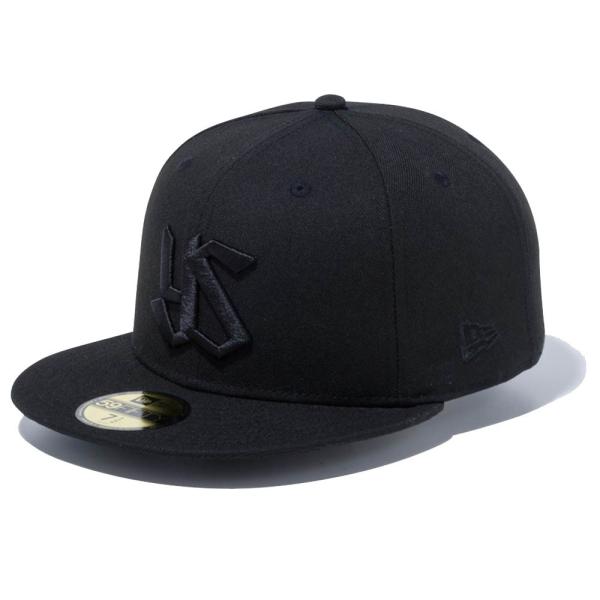 東京ヤクルトスワローズ グッズ キャップ/帽子 カスタム 59FIFTY ブラック オン ブラック ...