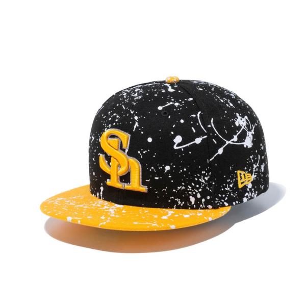 福岡ソフトバンクホークス グッズ キャップ スプラッシュペイント 59FIFTY Fitted Ha...