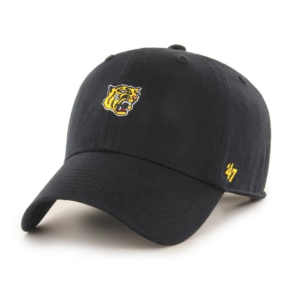 阪神タイガース グッズ キャップ ミニロゴ&amp;レザー Clean Up Cap 47 Brand ブラ...