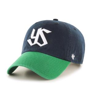 東京ヤクルト・スワローズ キャップ ツートン Clean Up Cap 47Brand ネイビー グリーン｜selection-j