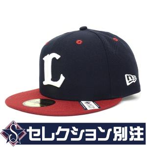 埼玉西武ライオンズ グッズ キャップ 【セレクション別注】カスタムカラー 59FIFTY ニューエラ/New Era ネイビー/レッド｜selection-j