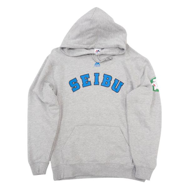 西武ライオンズ グッズ パーカー 復刻パーカー マジェスティック/Majestic 2002グレー