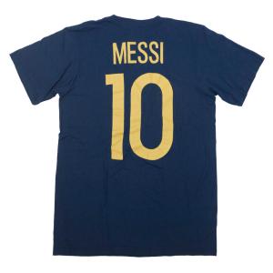 リオネル・メッシ Tシャツ アルゼンチン代表 ネーム＆ナンバー アディダス Adidas ネイビー サッカー｜selection-j