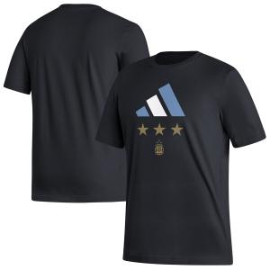 Soccer アルゼンチン代表 Tシャツ サッカー ワールドカップ2022 優勝 T-Shirt アディダス/Adidas ブラック｜selection-j