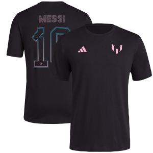 Soccer リオネル・メッシ インテル・マイアミ Tシャツ Messi x ネーム＆ナンバー T-Shirt アディダス/Adidas ブラック｜MLB.NBA.NFLグッズ SELECTION