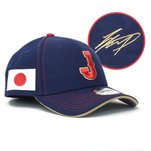 WBC 大谷翔平 日本代表 侍ジャパン キャップ サイン刺繍 2023 World Baseball Classic 9FORTY ニューエラ/New Era ネイビー｜selection-j