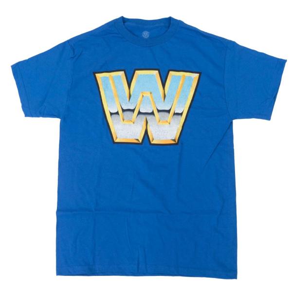 WWE Tシャツ レスリング 80s レトロ TV ロゴ WWE Authentic ロイヤル【OC...