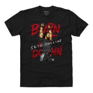 WWE セス・ロリンズ Tシャツ Player Art Cotton T-Shirt 500Level ブラック【OCSL】｜selection-j