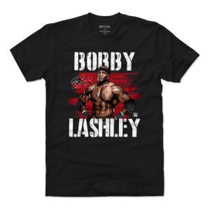 WWE ボビー・ラシュリー Tシャツ Player Art Cotton T-Shirt 500Level ブラック【OCSL】｜selection-j