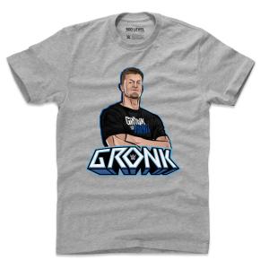 WWE ロブ・グロンコウスキー #87 Tシャツ Superstars  GronkMania  500Level ヘザーグレー｜selection-j