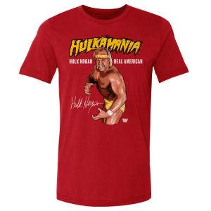 WWE ハルク・ホーガン Tシャツ Legends Hulkamania Pose  500Level レッド｜selection-j