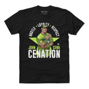 WWE ジョン・シナ Tシャツ Superstars Cenation  500Level ブラック｜selection-j