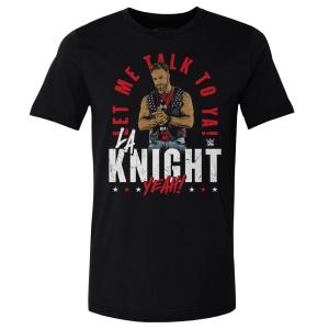 WWE LAナイト Tシャツ Let Me Talk To Ya WHT 500Level ブラック｜selection-j