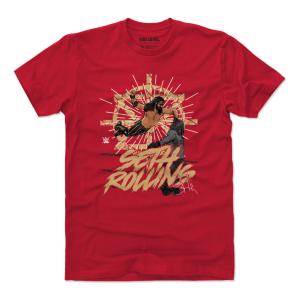 WWE セス・ロリンズ Tシャツ Flying WHT 500Level レッド｜selection-j