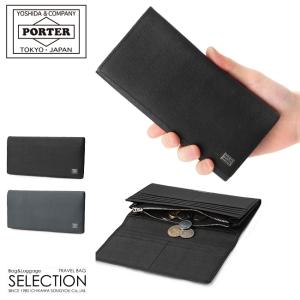 ポーター カレント ロングウォレット 052-02201 PORTER CURRENT 吉田カバン 財布 長財布 薄型 薄い財布 本革 日本製 レザー ブランド メンズ｜カバンのセレクション