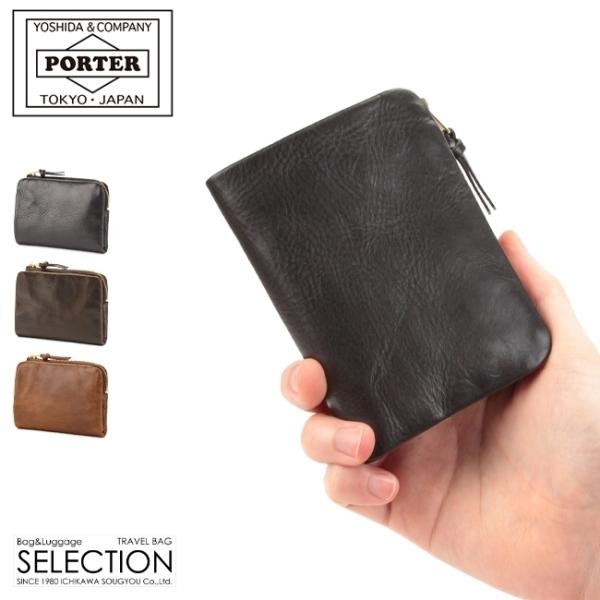 ポーター ソーク ウォレット 101-06003 財布 二つ折り財布 ミドル財布 本革 レザー メン...