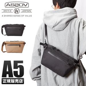 アッソブ ウエストバッグ メンズ ブランド 横型 横開き ファニーパック ブランド 防水 撥水 AS2OV WATER PROOF CORDURA 305D 141607