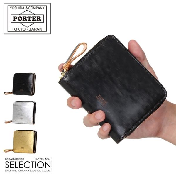 ポーター フォイル ウォレット 195-01330 財布 二つ折り財布 本革 レザー ラウンドファス...
