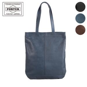 ポーター フランク トートバッグ 198-01310 PORTER FRANK 吉田カバン バッグ メンズ レディース ブランド レザー 本革 馬革 縦型 無地 肩掛け 小さめ A4