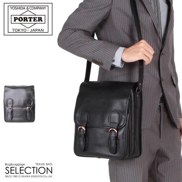 ポーター バロン ショルダーバッグ 206-02584 メンズ レディース ブランド 斜めがけ 縦型...