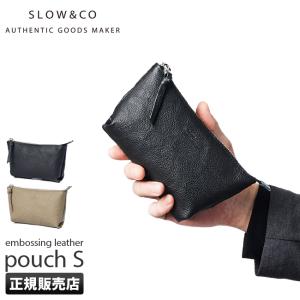 SLOW 最大50%☆6/30限定 ペンケース メンズ レディース 革 スリム
