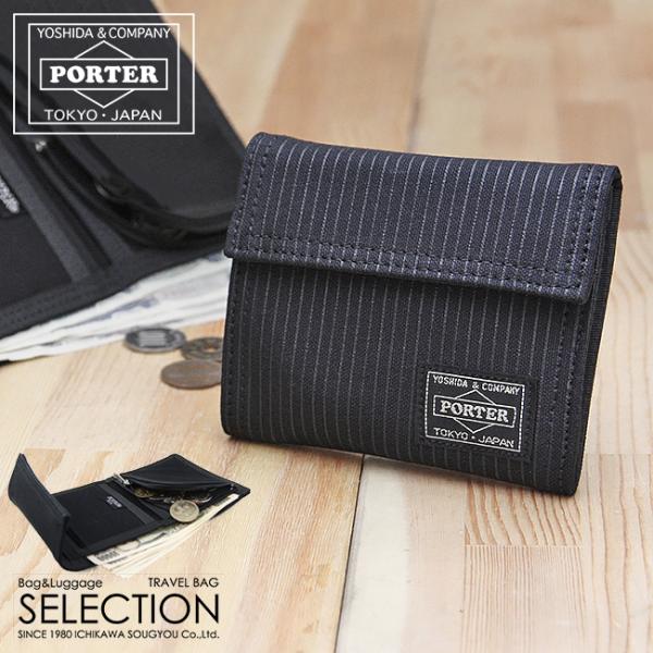 ポーター ドローイング ウォレット 650-08616 財布 三つ折り財布 軽量 メンズ レディース...
